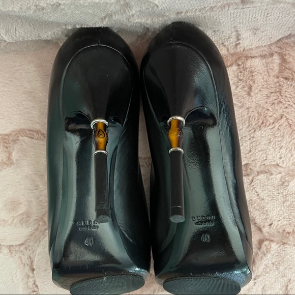 Authentic Gucci Platform Pump Bamboo Heels Shoes - Picture 8 of 8